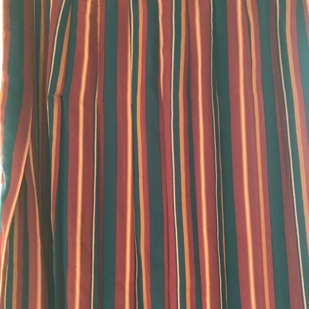 Ann Taylor Vintage Burgundy Stripe Skirt Size 6 - Picture 6 of 8
